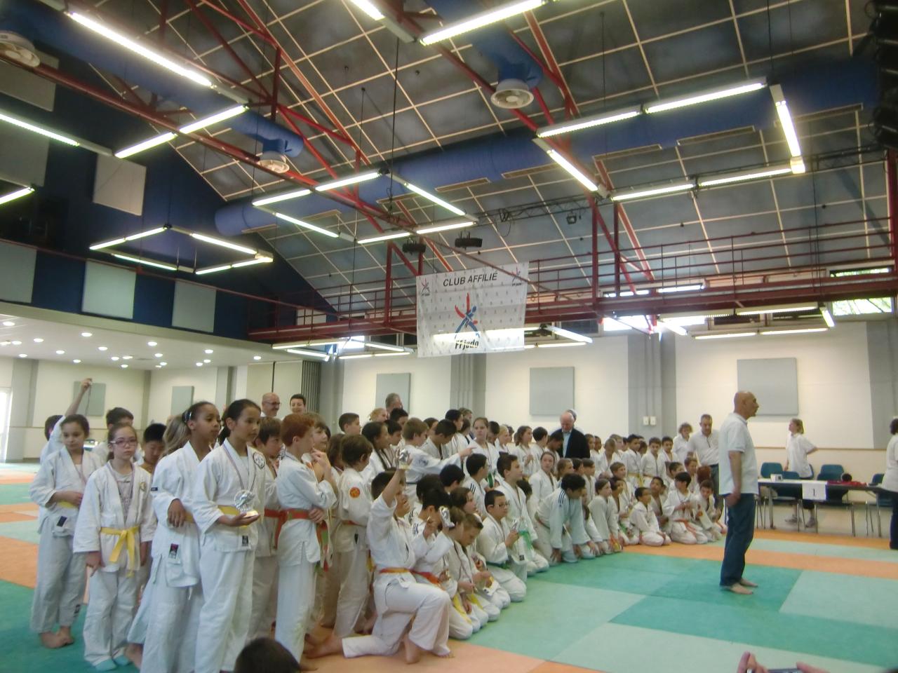 Ensemble des compétiteurs du matin pour la remise des prix